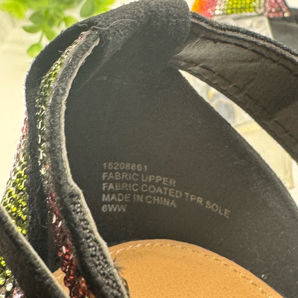 Torrid Translucent Block Heel Rainbow Embellished… - image 6